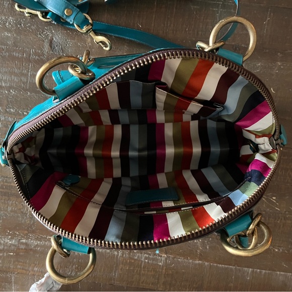 COACH Limited Edition FRANCINE TURQUOISE LEGACY TOTE BAG - Picture 8 of 15